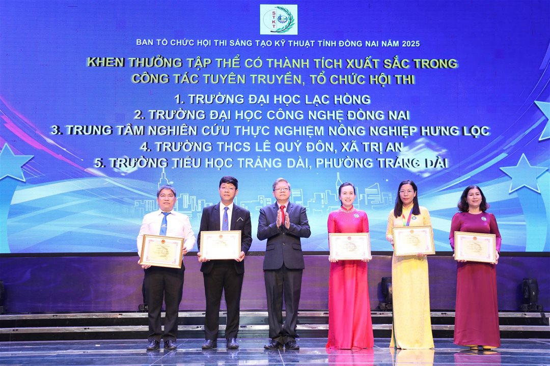 Giảng viên và sinh viên Khoa Cơ điện – Điện tử xuất sắc đạt Giải Nhất và Giải Ba Hội thi Sáng tạo Kỹ thuật tỉnh Đồng Nai năm 2025